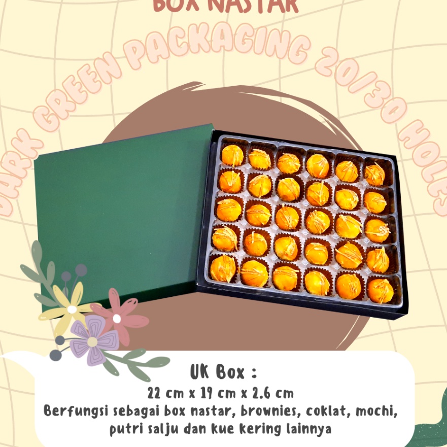 

KP8 1 SET BOX PACKAGING TEMPAT PENYIMPANAN MAKANAN KRAFT BOX DUS PACKAGING KOTAK KUE NASTAR GIFT BOX