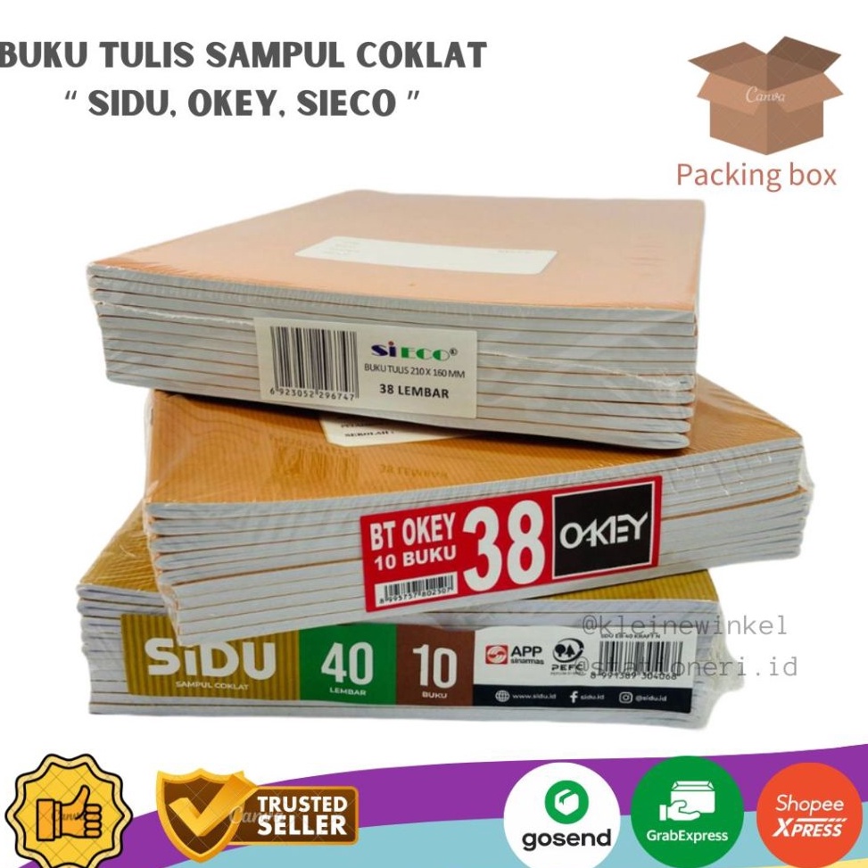 

Belanja Murmer Buku Tulis Sampul Cokelat isi 1 buku
