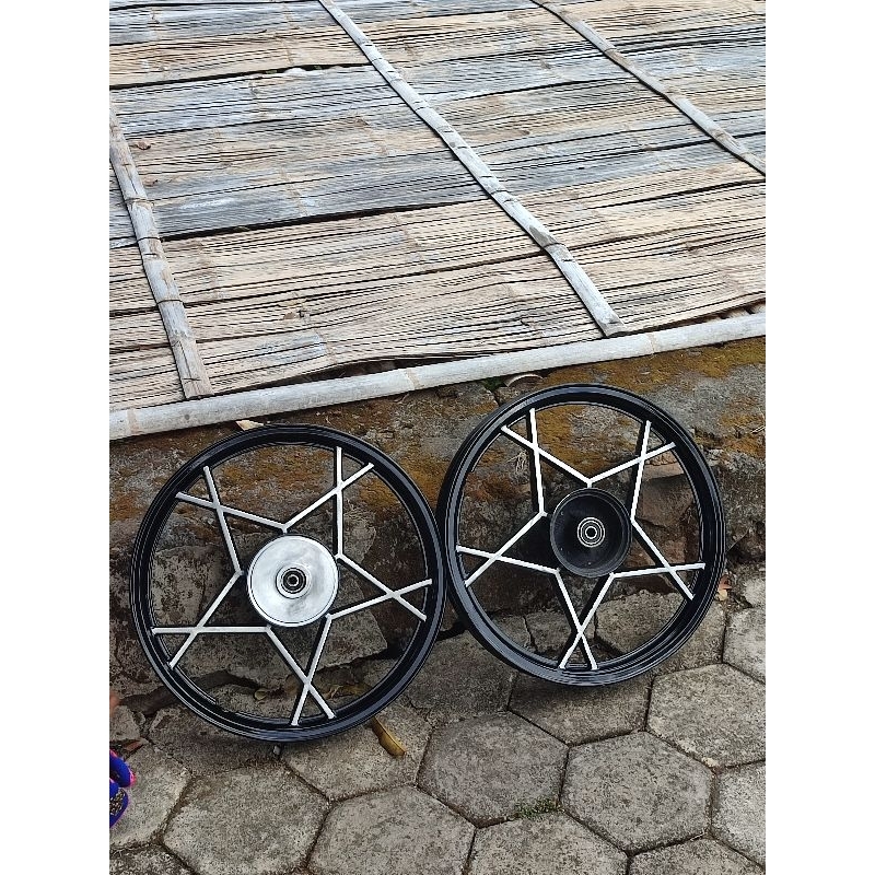 velg mitsuyo bintang mitsuyo japan ring 17 ukuran 140 160 sudah modif adaptor tinggal menyesuaikan d
