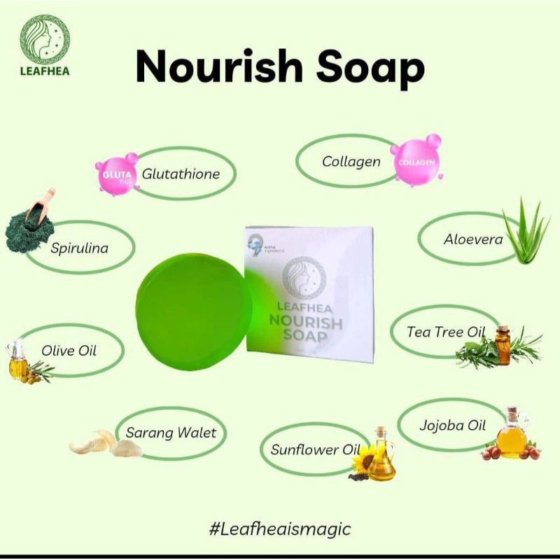 sabun leafhea 3 pis ORI BPOM aman untuk semua jenis kulit