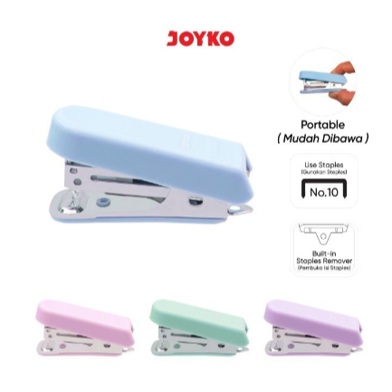 

JOYKO Stapler Stepler Jepretan Staples Joyko ST-24 Macaron pastel