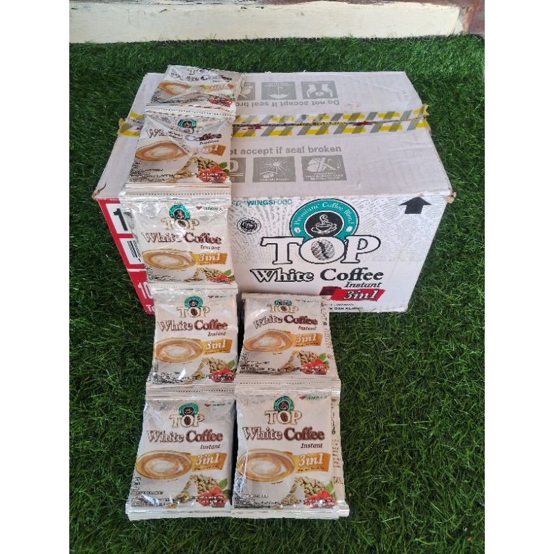 

Top White Coffe 1 dus isi 120 Sachet (10 renceng @20 gr/sachet)