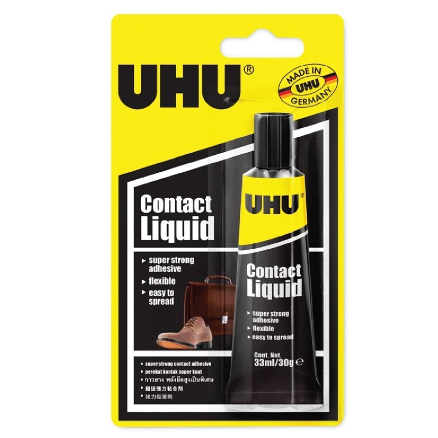 

UHU HOUSEHOLD CONTACT LIQUID 33ml BLISTER 137625N LEM