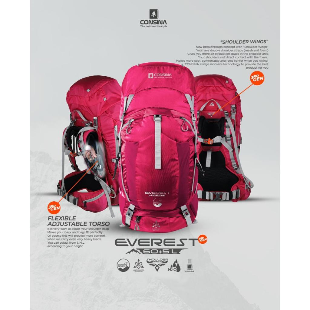 TAS GUNUNG CARRIER CONSINA EVEREST 60+5L EXPERT SERIES