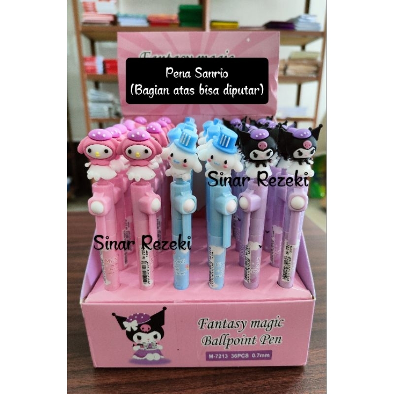 

1 buah!!Pena pulpen roll flip sanrio/pena putar sanrio/pulpen fancy/pena beruang bear rollflip