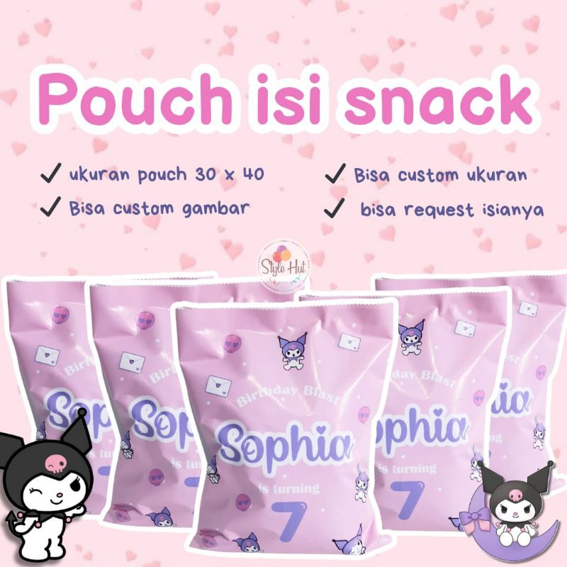 

Pouch snack birthday l bingkisan snack l pouch custom l gift hampers