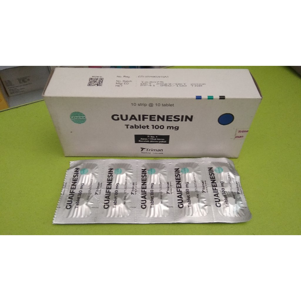 Guaifenesin Triman 100 Mg