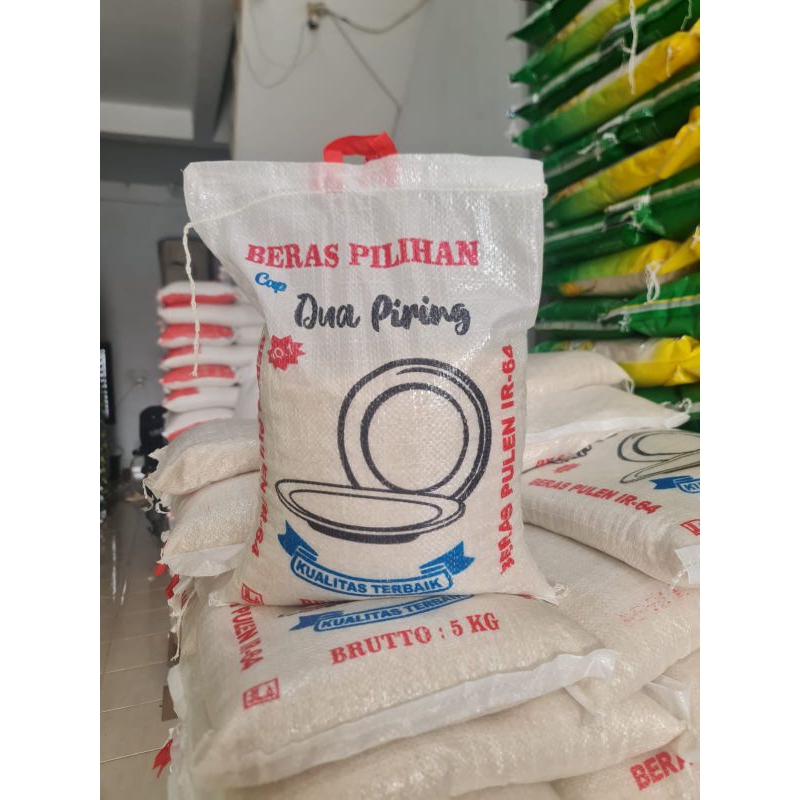 

Beras, Beras Murah, Beras Putih, Beras Medium, Beras Cap Dua Piring 5kg