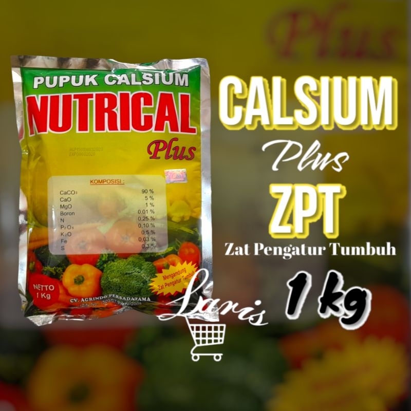 Calsium plus zpt NUTRICAL 1 KG - pupuk kalsium mengandung unsur hara esensial, mudah diserap tanaman