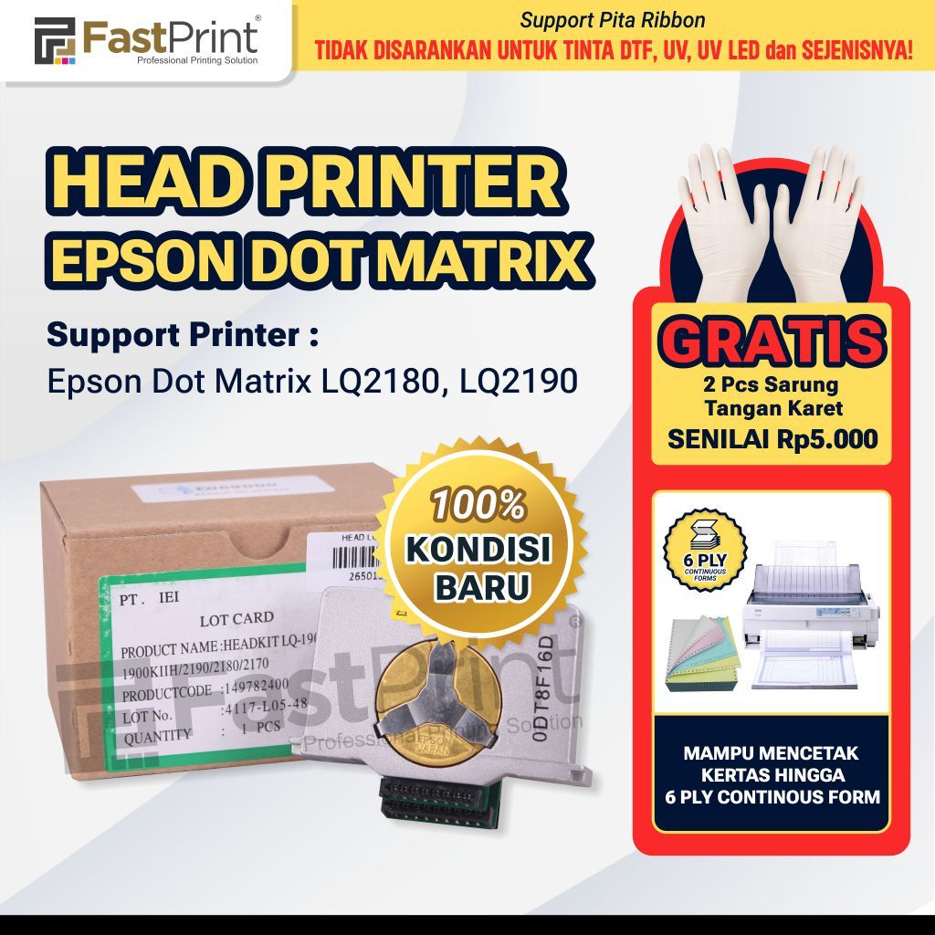 Printhead Dot Matrix LQ2180 LQ2190 Printer Epson