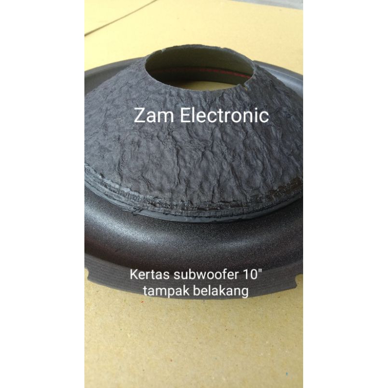 Daun speaker kertas subwoofer 10" kertas subwoofer 10 inch lubang coil 6,5 cm