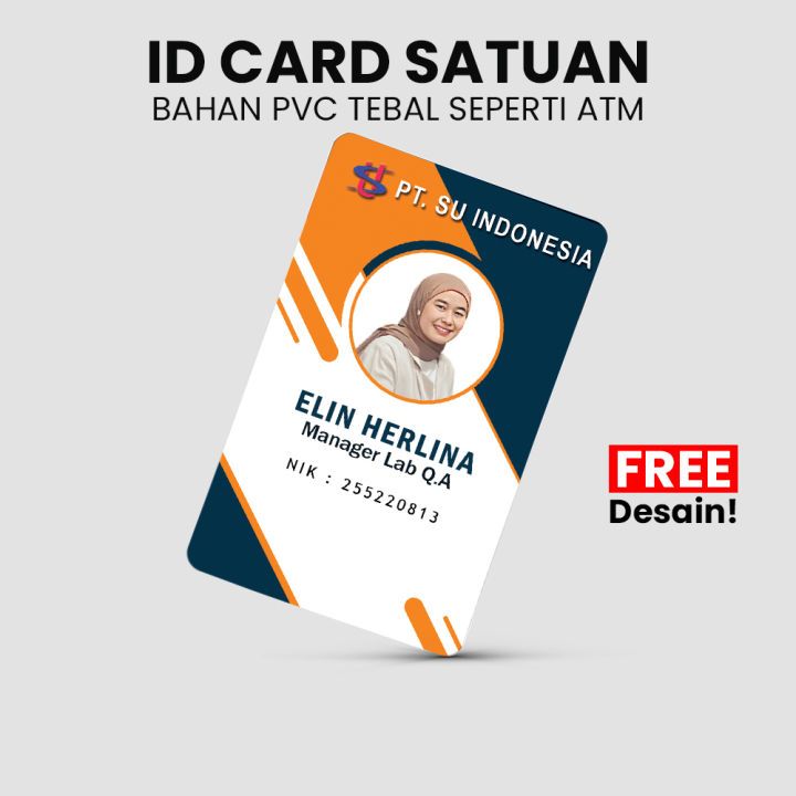 

CUSTOM ID CARD 1/2 SISI BOLAK BALIK CETAK NAME TAG KARTU PELAJAR ANGGOTA MAHASISWA