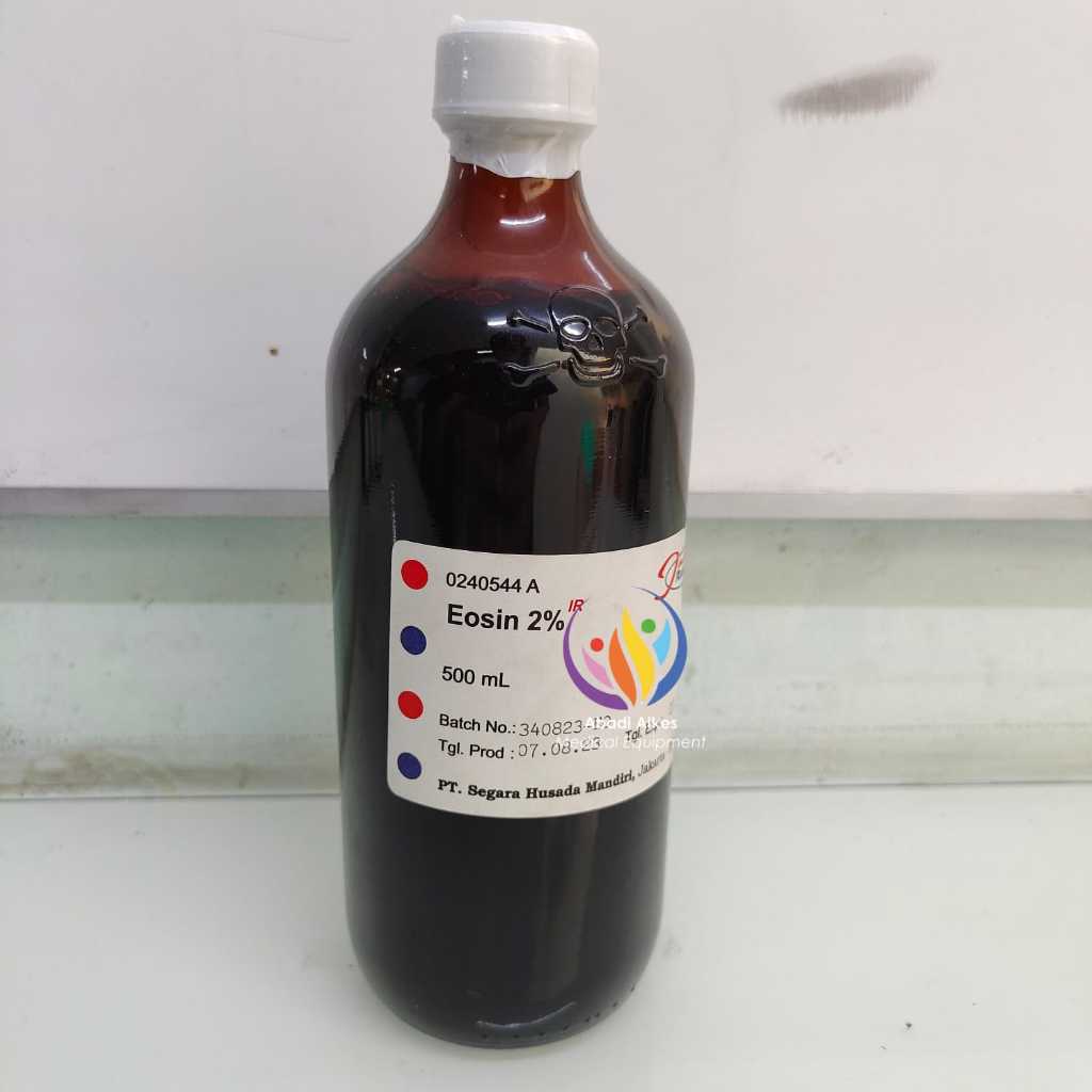 Larutan Eosin 2% INDO REAGENT 500ml | Pewarna MDT Reagent 2
