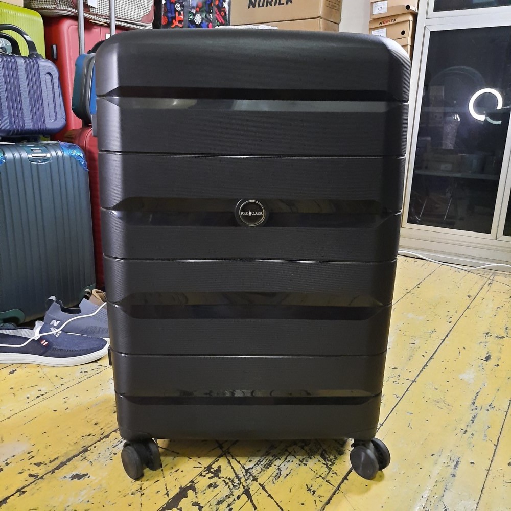 Koper Premium POLO CLASSIC 98004-14 Original 28 inch, TSA, Bisa diperbesar, Anti Maling, Roda 360 An