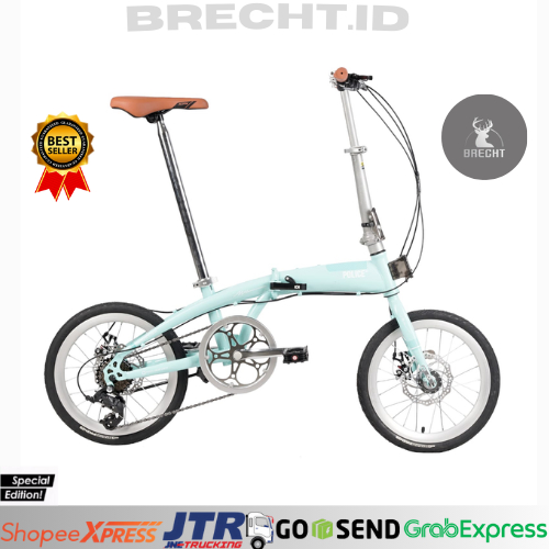 Sepeda Lipat Folding Bike Element Police Milan 16" Pastel 8Speed