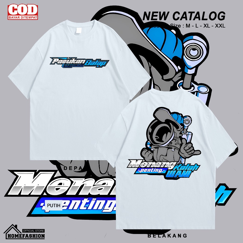 KAOS PASUKAN BALAP LIAR |  2 TAK | KAOS DISTRO RACING | BAJU DRAG RACE | TSHIRT ORIGINAL PREMIUM | B