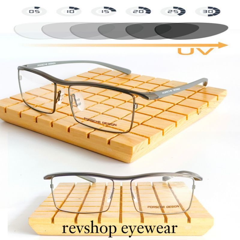 Frame Kacamata Pria Porsche Design Sport Titanium Gun