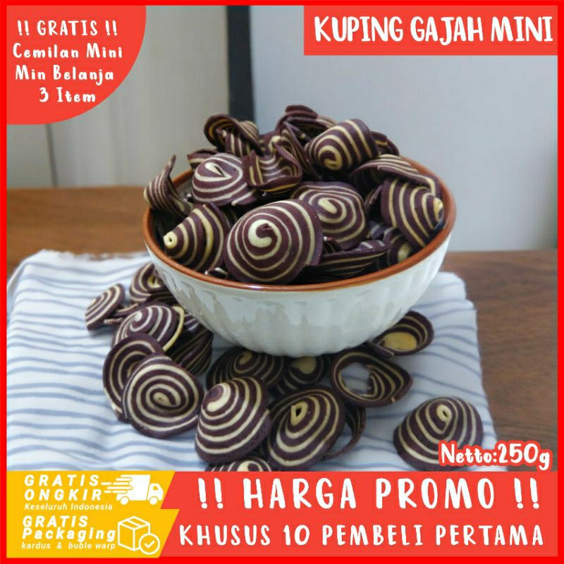 

Kue Kuping Gajah Mini Kue Tradisional 250g