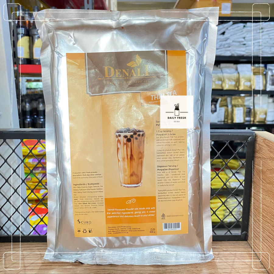 

DENALI THAI TEA POWDER 800 GR - DENALI BUBUK