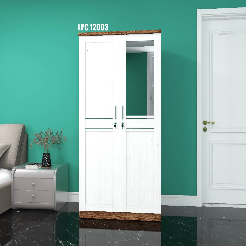 Lemari Pakaian dua  Pintu Minimalis Monica - Berlin