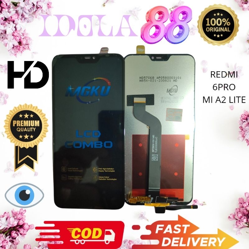 LCD FULLSET XIAOMI REDMI 6PRO / MIA2 LITE ORIGINAL TOUCSHCREEN LCD