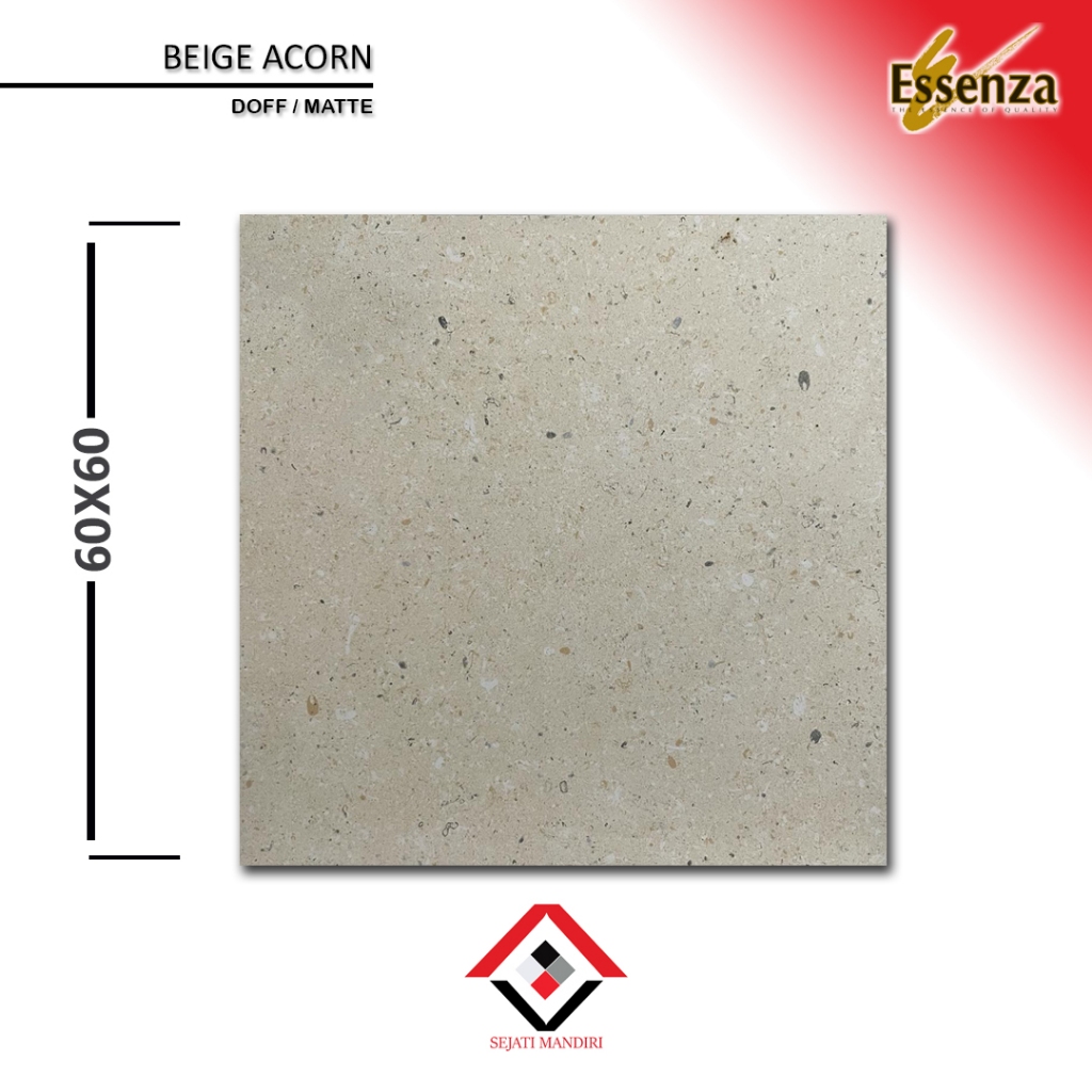 granit 60x60 - motif terazzo - essenza beige acorn