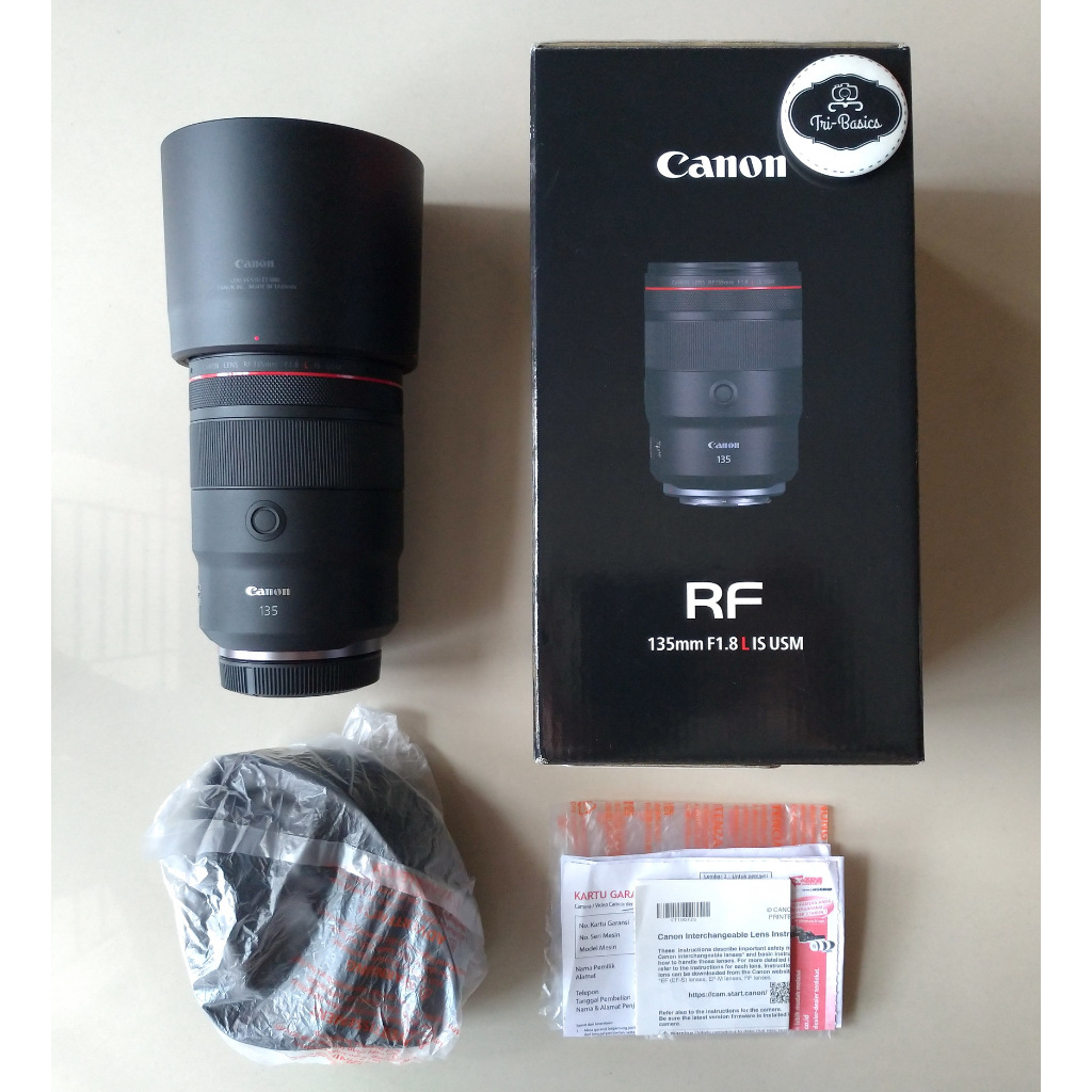 Lensa Canon RF 135mm 135 mm f/1.8 f1.8 L IS USM DS Mint Condition