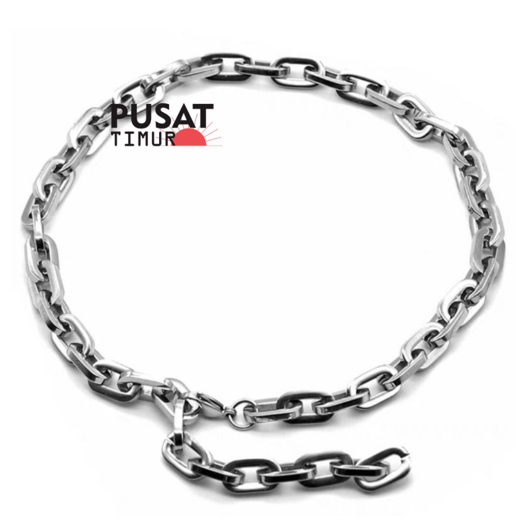 Kalung Titanium Rantai Nichol Aksesoris Pria Keren Fashionable Kekinian | PUSAT TIMUR
