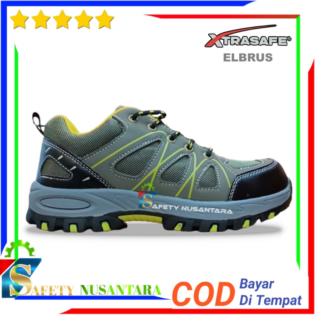 Sepatu Safety Sneakers Xtrasafe Elbrus - Safety Shoes Sporty Ujung Besi