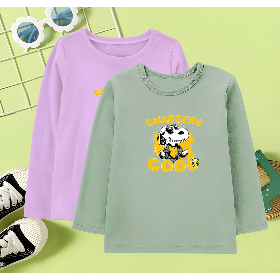 Baju Kaos Anak Perempuan Usia 1 2 3 4 5 6 7 8 9 10 11 12 tahun Kaos Anak Lengan Panjang Kaos Panjang