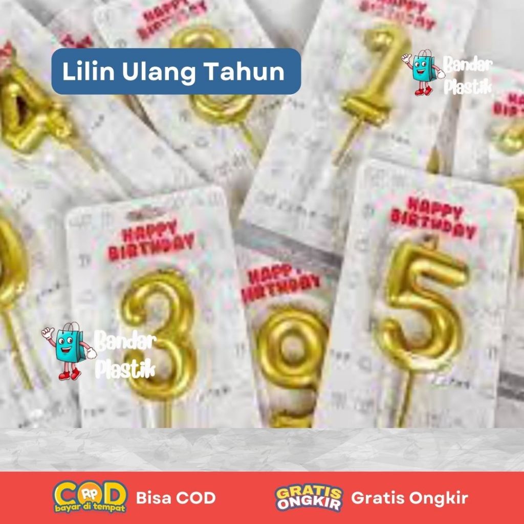 Lilin Ulang Tahun Angka | Lilin Ultah Angka | Lilin Ultah Angka Gold | Lilin Ultah Angka Silver
