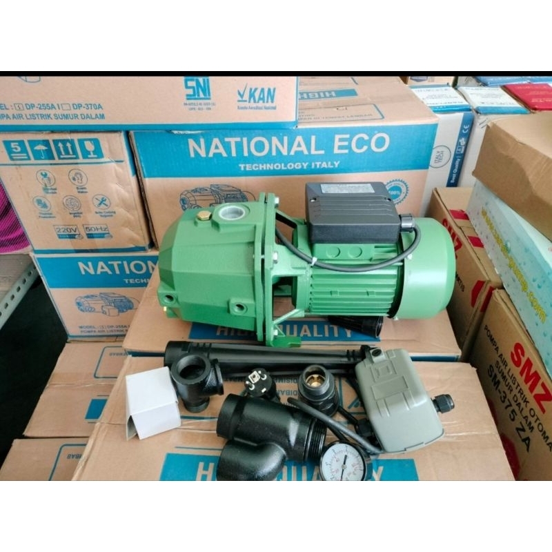 pompa air jet pump national eco dp 255 a buat kedalaman 30 meter bergaransi