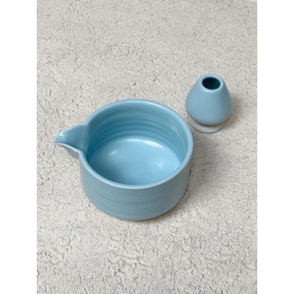 Matcha Bowl + Chasen Holder Ceramic Premium 33