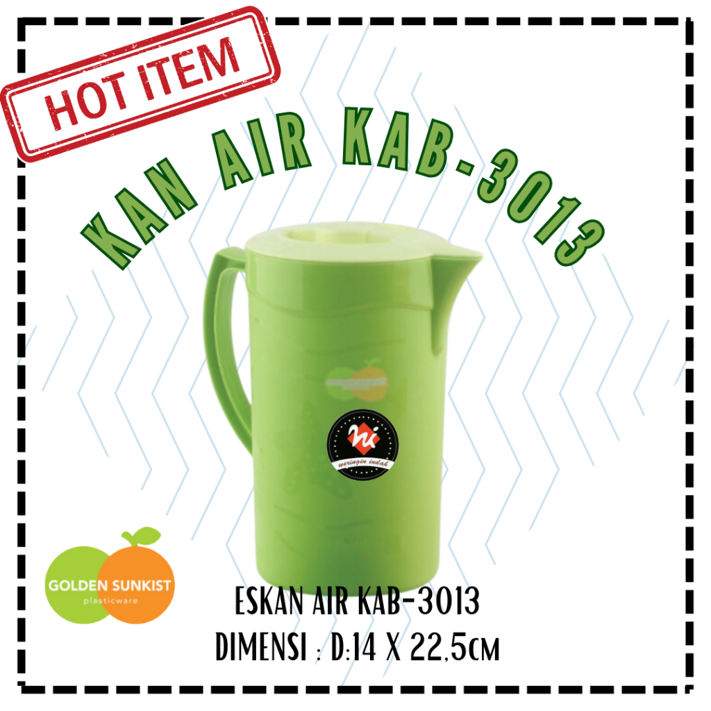 Eskan Air Golden Sunkist KBK-3011 , Kan Air Golden Sunkist, Teko Plastik Sunkist, Teko Air, Teko Jum