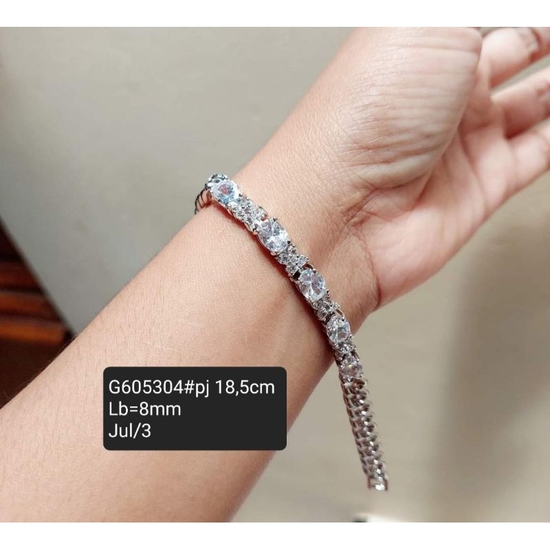 Gelang silver mata sisik naga