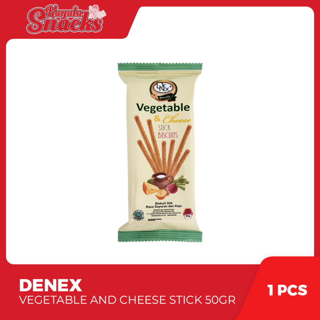 

DENEX Vegetable and Cheese Stick 50g - 1 Pcs