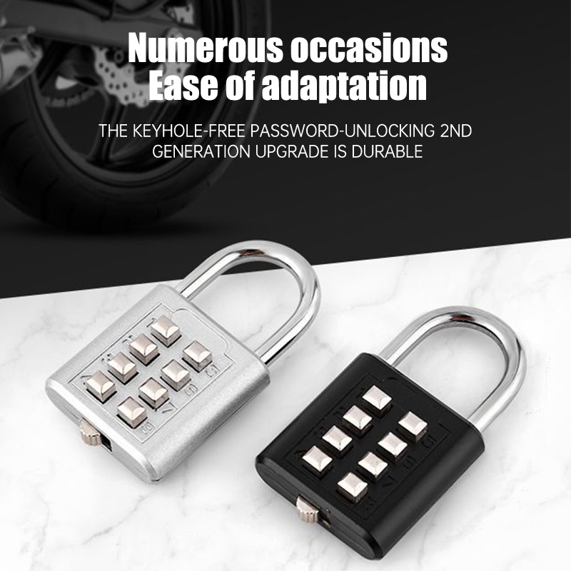 Gembok Kombinasi / Gembok Pin Angka / Gembok Koper 8 Digit/ Gembok Angka Multifungsi