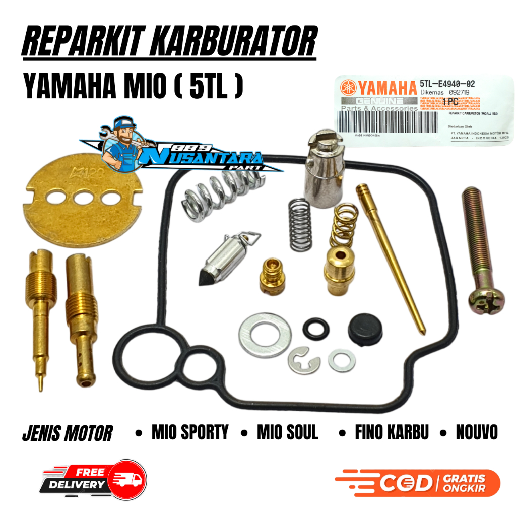 REPAIRKIT REPAIR KIT MIO SPORTY 5TL MIO SMILE MIO SOUL NOUVO FINO KARBU