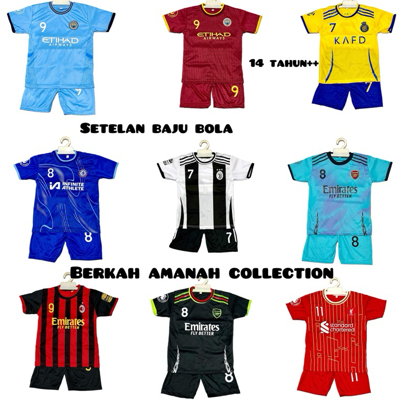 Baju bola anak 14 tahun/ kaos bola anak remaja/ jersey futsal anak/ pakaian olahraga anak tanggung/ 