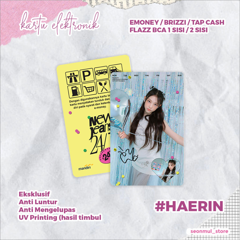 READY STOCK EMONEY HAERIN NEW JEANS SEASON GREETING 2024 / NEWJEANS SEASON GREETINGS 2024 / BRIZZI /