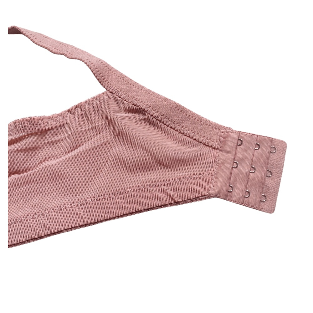 BRA GUINI Brukat 408 Uk 40 Cup C Besar Kait 3 Tanpa Busa Tanpa Kawat BH Wanita Big Jumbo