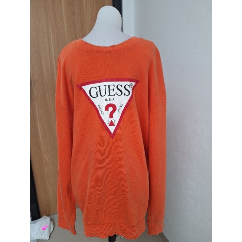 OBRAL Crewneck Sweater GUES5 original prelove  LD 120 PB 72