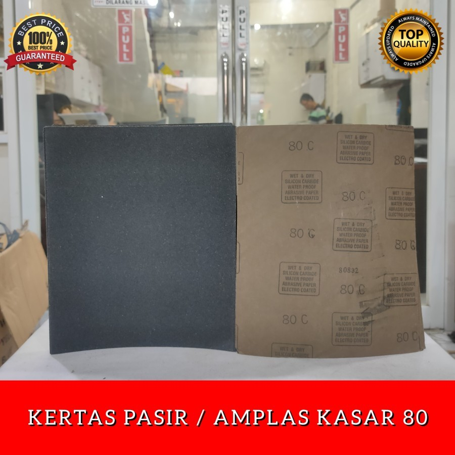 Kertas Pasir Amplas Grit 80 Paling Kasar Amplas Kasar Grit 80 Kasar