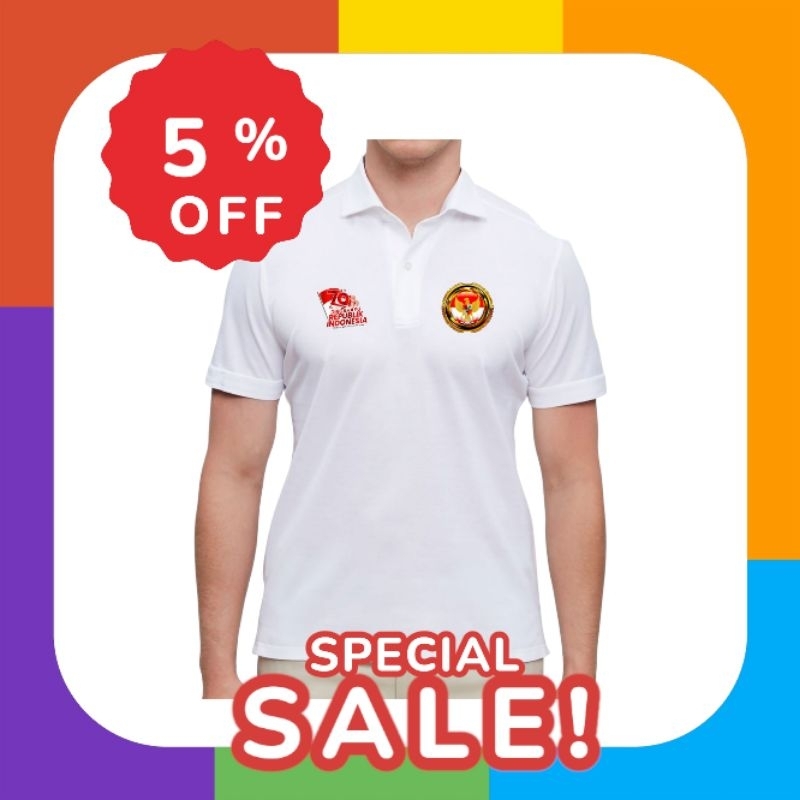kaos polo /kaos 17 agustusan/kaos kemerdekaan indonesia