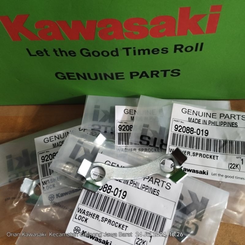 plat gear kawasaki athlete original