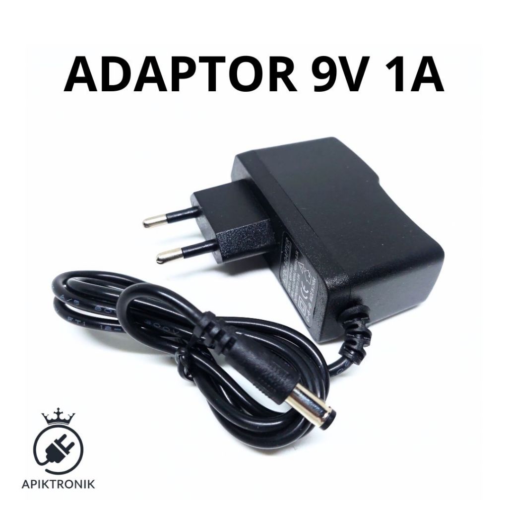 ADAPTOR 9V 1A ADAPTOR 9VOLT 1AMPER POWER SUPPLY 9VOLT