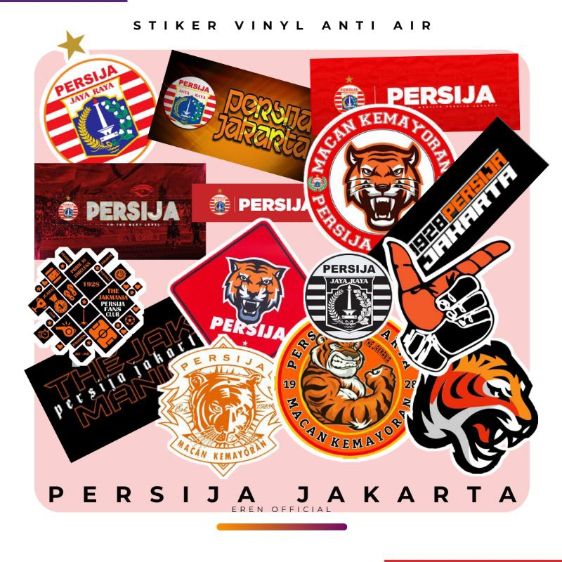 

STIKER BOLA PERSIJA JAKARTA ANTI AIR ISI 100 PCS PREMIUM