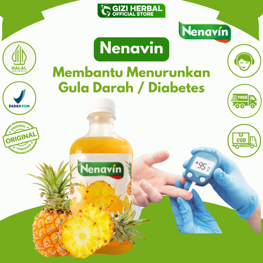 

NENAVIN Cuka Nanas Organik Membantu Menurunkan Kadar Gula Darah Diabetes