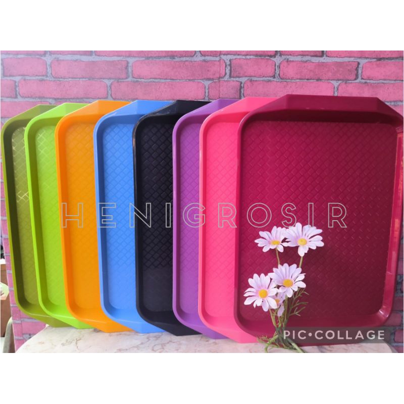 Nampan Plastik Gagang persegi Golden dragon 890