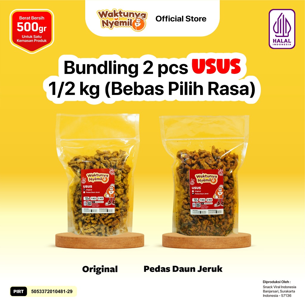 

BELI 1 DAPAT 2 USUS KRISPI BANTAT 1 KG Food Snack Camilan